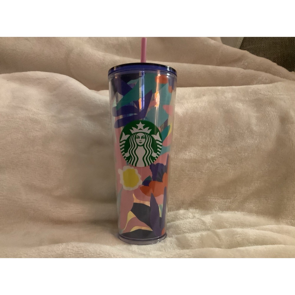 Starbucks Company Summer 2021 Collection Cold Cup with Lid and Straw - Venti,...